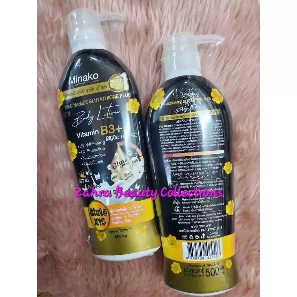 Minako Niacinamide Glutathione Body Lotion 500mL