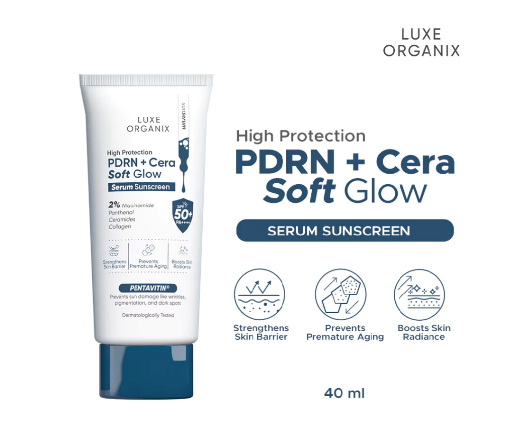 LUXE ORGANIX High Protection PDFN + Cera Soft Glow Sunscreen SPF50 40ml