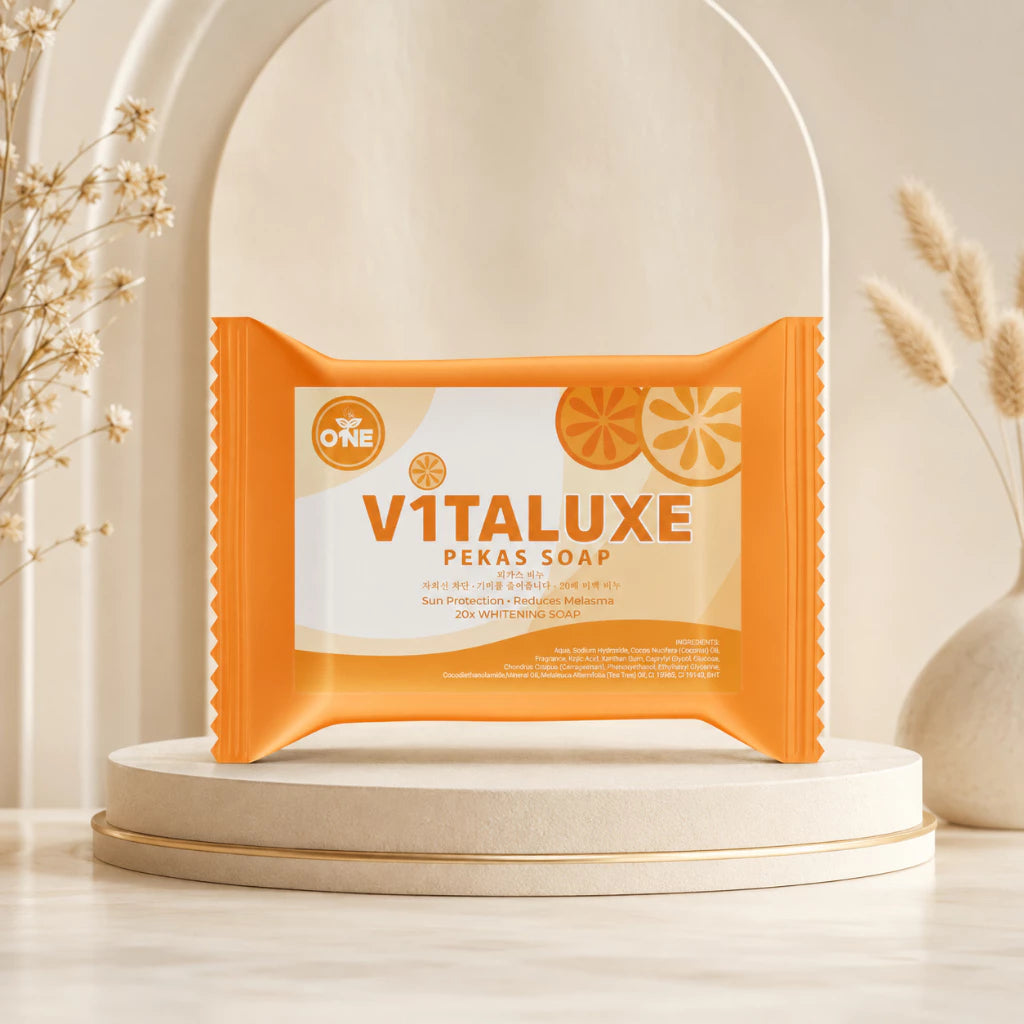 5 pcs of Vitaluxe Pekas Soap 100g Brightening Face & Body Soap for Dark Spots and Uneven-Looking Skin