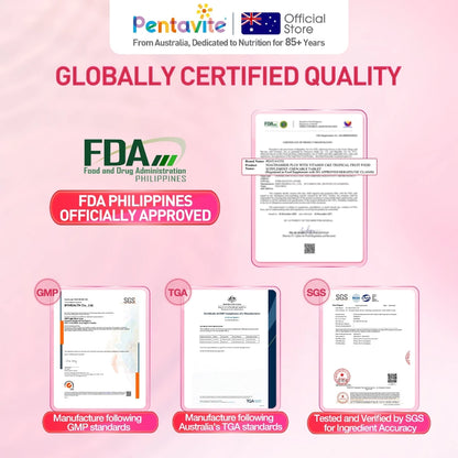 Pentavite Niacinamide Plus UV Protection Reduce Dark Spots Vitamin C Brightening & After-sun Repair