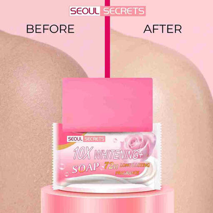 Seoul Secrets 10X Whitening Soap 72-Hour Long-Lasting Fresh Fragrance for Body & Brightening