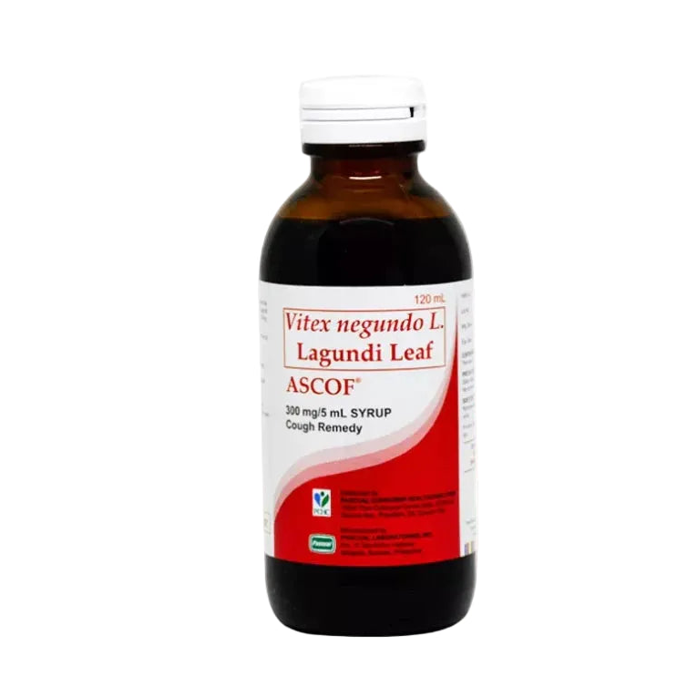 ASCOF Lagundi for Kids 300mg/5mL Ponkan-Flavored Syrup 120mL