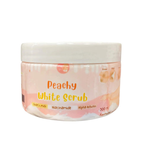 Pretty Jin Peachy White Scrub Whitening Bleaching 300g