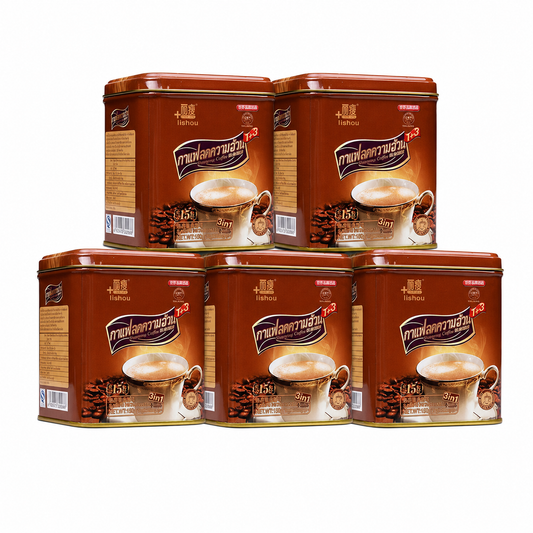 5 cans of Lishou Coffee 10gx15sachets