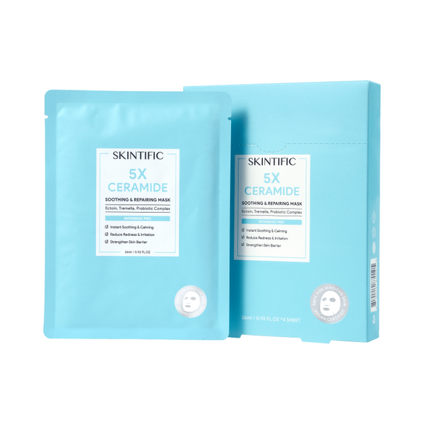 SKINTIFIC - 5x Ceramide Soothing & Repairing Mask 4pcs/ 1 Box – RC ...