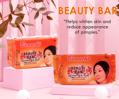 5x Beauche Beauty Bar Facial & Body Soap