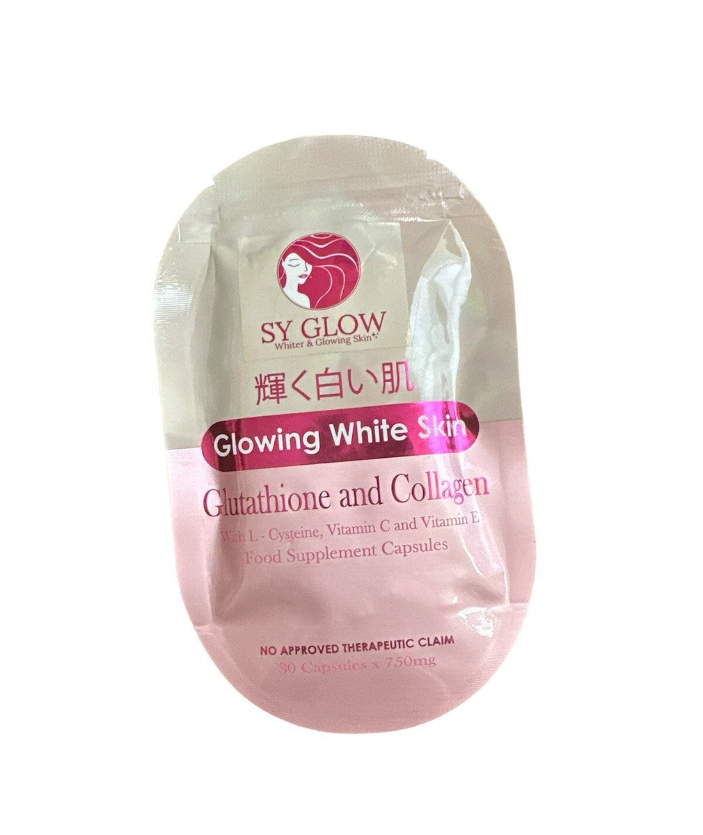 SY GLOW Glowing White Skin Glutathione & Collagen 30 Caps