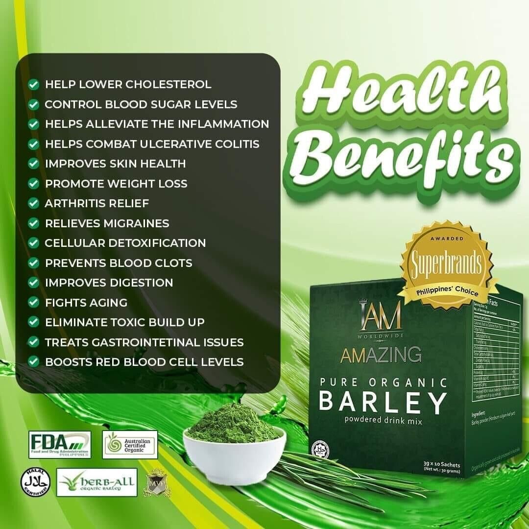 Amazing Pure Organic Barley 10Boxes Bundle