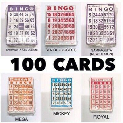 BINGO CARDS 100 CARDS