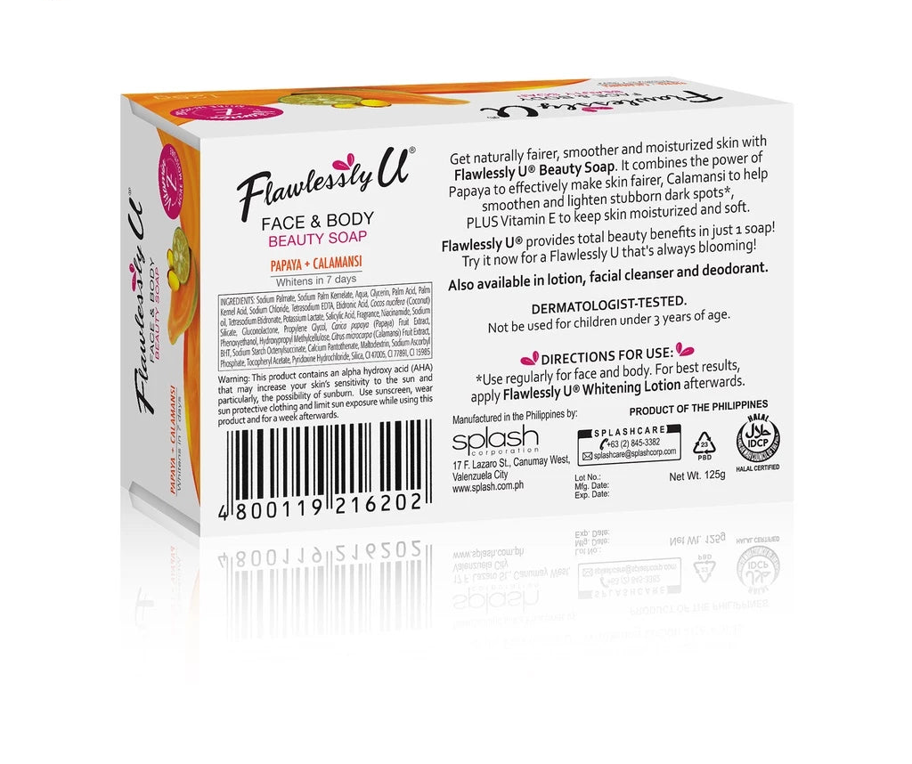 Flawlessly U 2in1 Papaya Calamansi Soap 125g