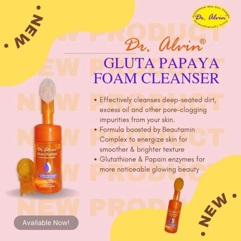 DR ALVIN GLUTA-PAPAYA FACIAL FOAM CLEANSER 115ml