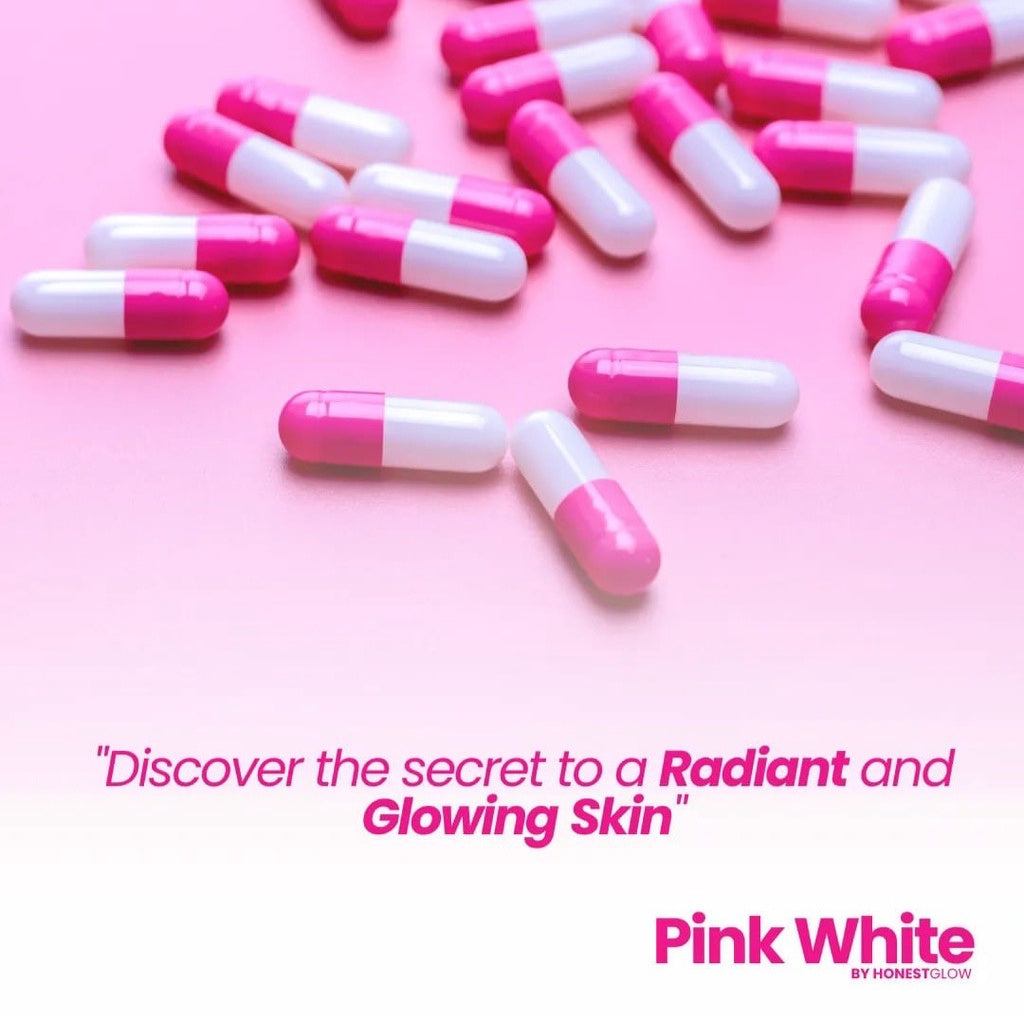 Honest Glow Pink White Glutathione + Collagen Capsule