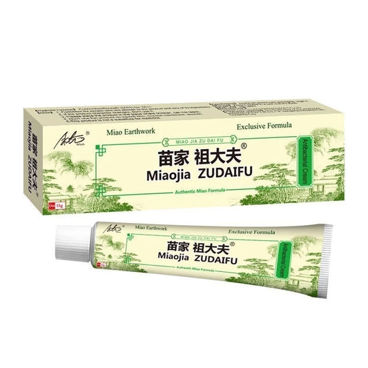 MiaoJia Zudaifu Skin Herbal Antibacterial Cream Ointment 15G