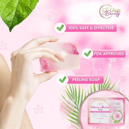 5pcs of CC Glam & Beauty Whitening & Bleaching Soap 70g