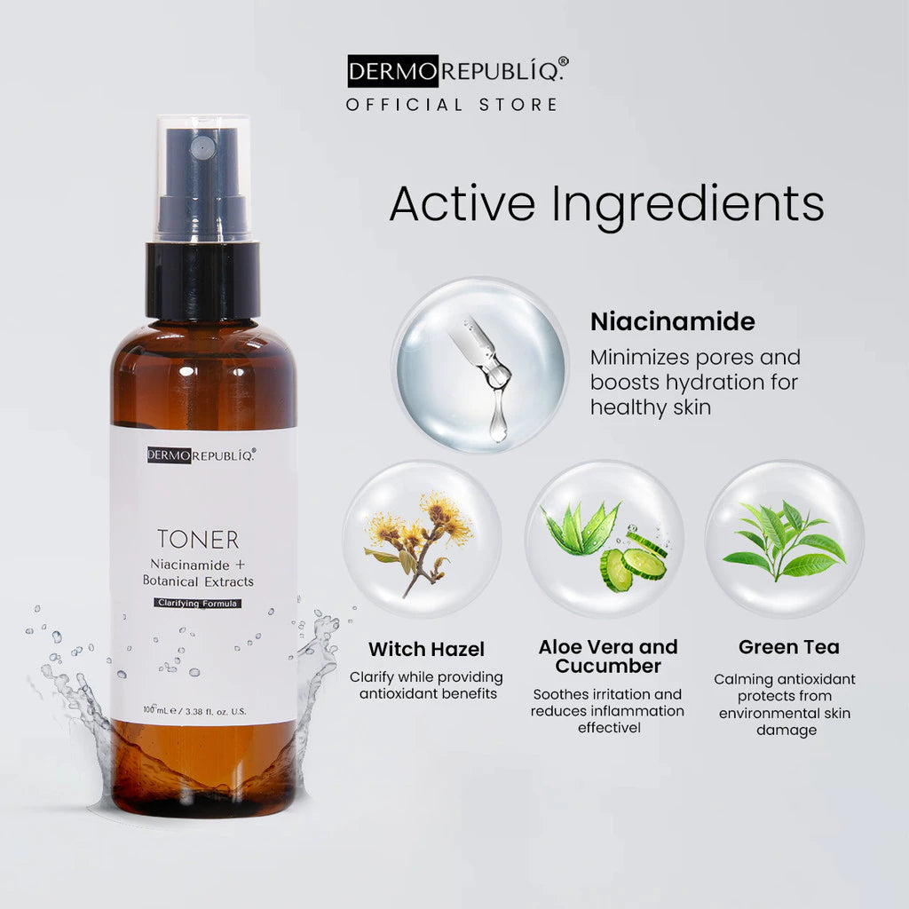 Dermorepubliq Clarifying Formula Toner Niacinamide + Botanical Extracts 100ml