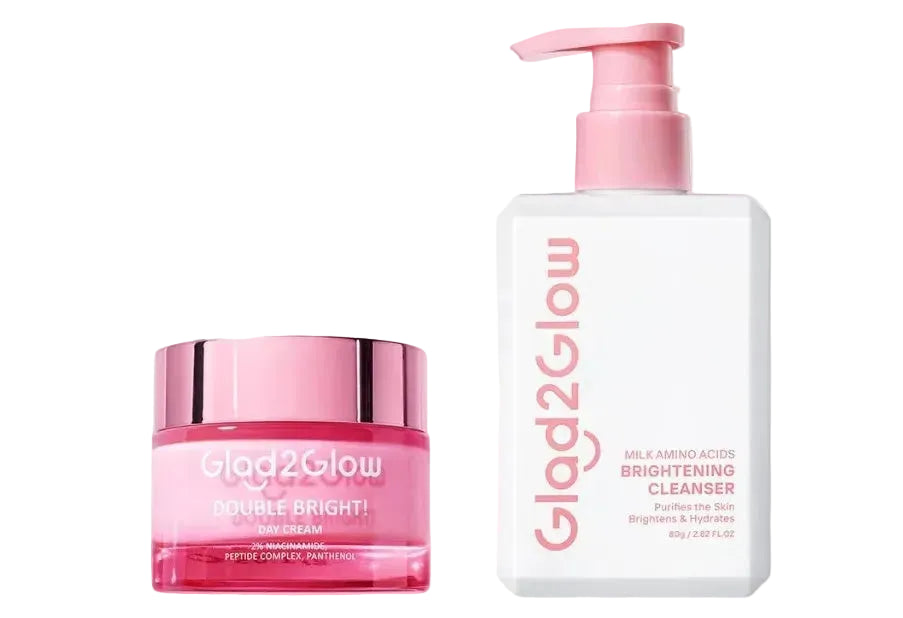 COMBO of Glad2Glow Double Bright Day Cream30g & Cleanser 80g