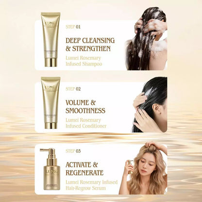 combo of LUMÉI Rosemary Infused Shampoo & Conditoner 255ml