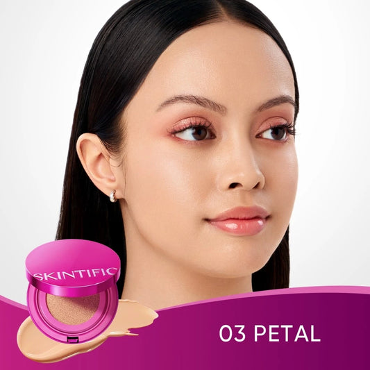 SKINTIFIC Cover Glow Perfect Pink Cushion Foundation - 03 PETAL