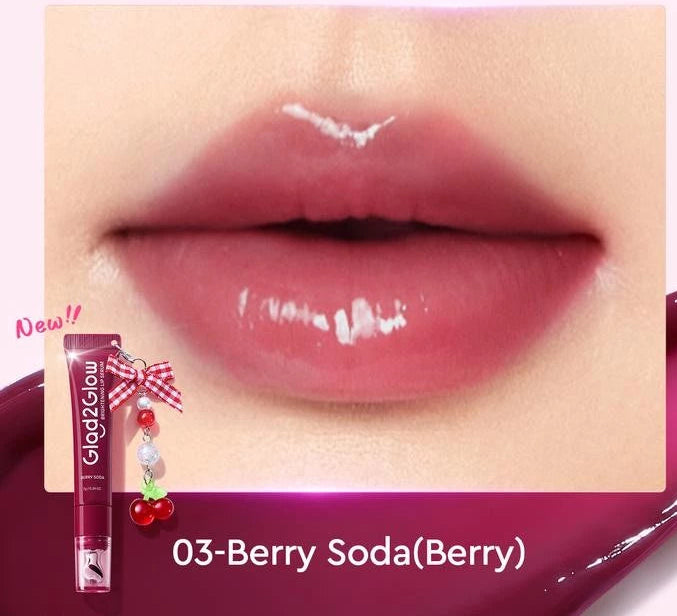 Glad2Glow Brightening Lip Serum- Berry Soda 7g
