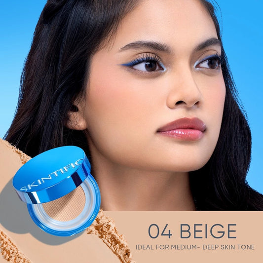 SKINTIFIC Cover All Perfect Cushion BB & CC Cream- 04 BEIGE