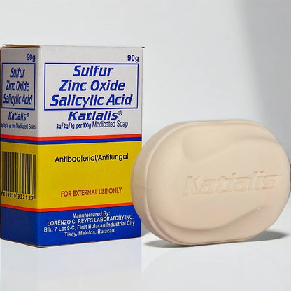 Katialis Soap Antibacterial Antifungal with Sulfur Salicylic Acid 90g