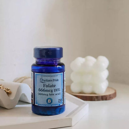Puritans Pride Folic Acid 400mcg 250 tablets