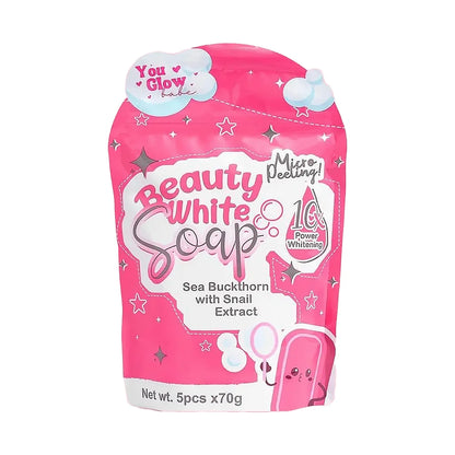 5 packs of You Glow Babe Beauty White Soap (5pcs/pk x 70g)
